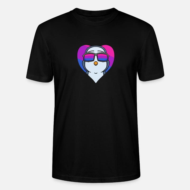 Bisexuell Pinguin Geschenk - Stanley/Stella Unisex Bio-T-Shirt CRAFTER - Schwarz