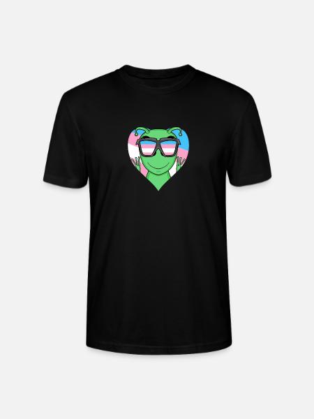 Transgender Transsexual Alien Gift - Stanley/Stella CRAFTER Unisex Organic T-Shirt - black