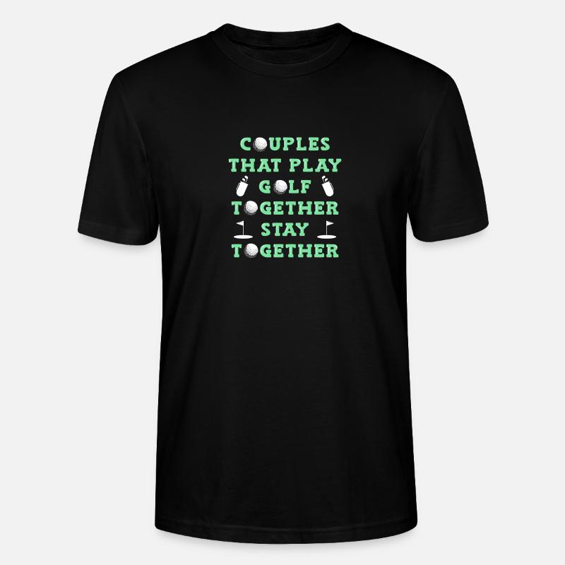 Golf Golfeurs Golfeurs - T-shirt bio CRAFTER Stanley Stella Unisexe - noir