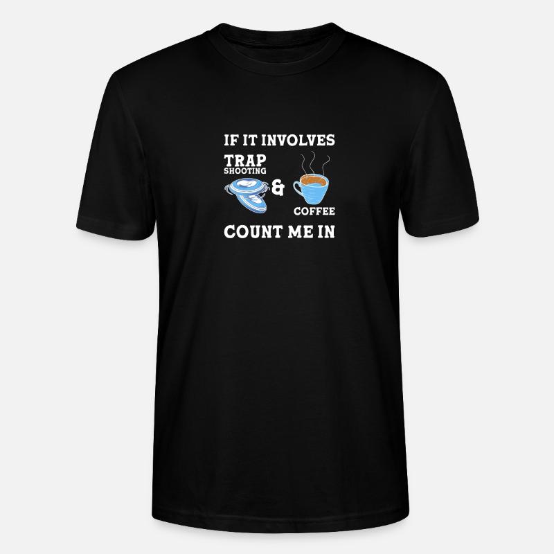 Tir au pigeon d’argile - T-shirt bio CRAFTER Stanley Stella Unisexe - noir