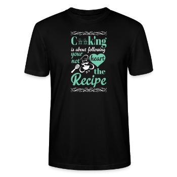 Cooking - Stanley/Stella CRAFTER Unisex Organic T-Shirt - black - Front - Alina (178cm) & Michal (187cm)