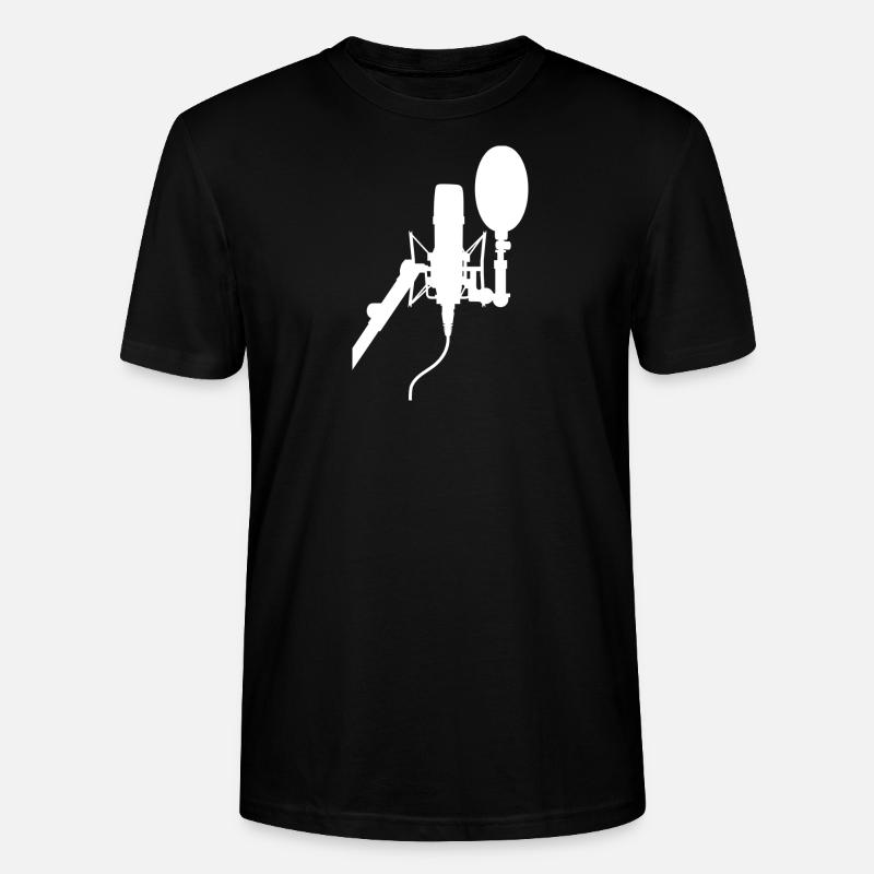 Mikrofon - Stanley/Stella Unisex Bio-T-Shirt CRAFTER - Schwarz