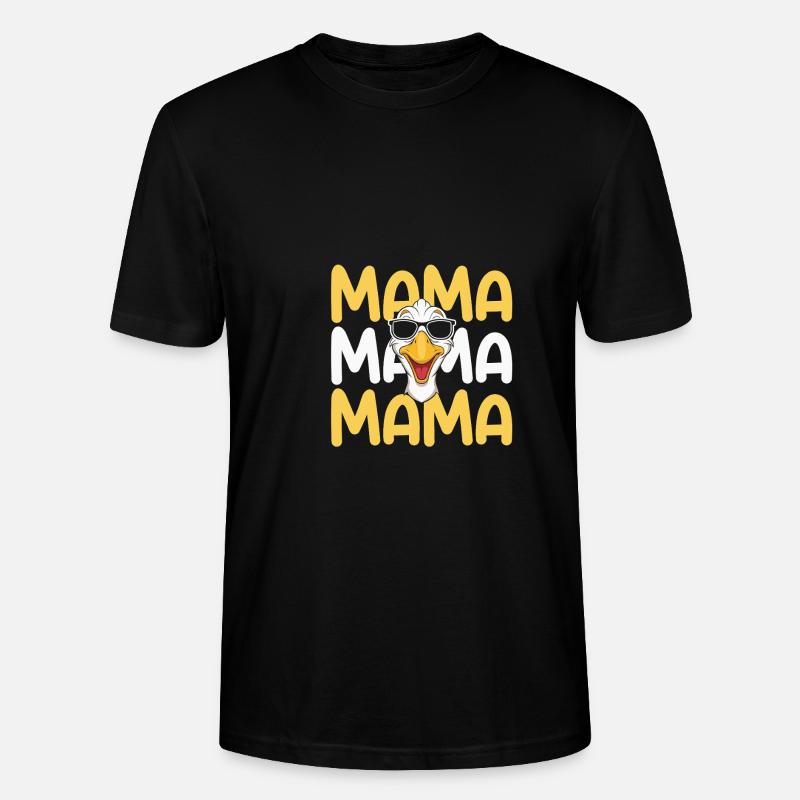 Mama Mutter Gans - Stanley/Stella Unisex Bio-T-Shirt CRAFTER - Schwarz