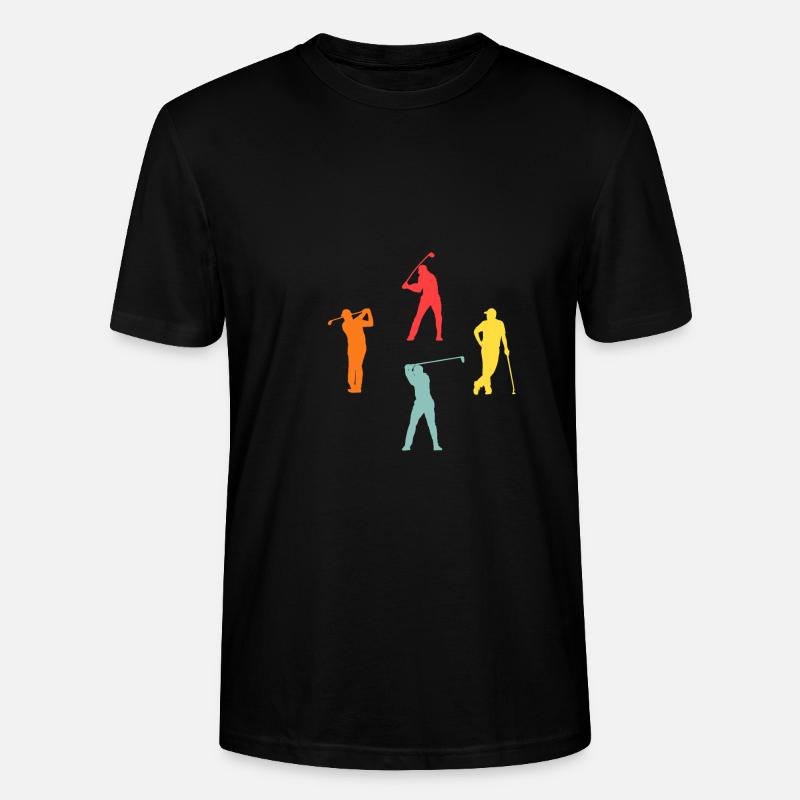 Golfeur Evolution Golf - T-shirt bio CRAFTER Stanley Stella Unisexe - noir