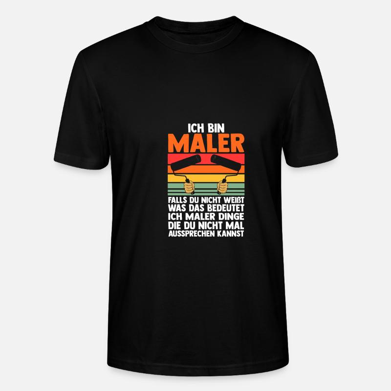 Master Painter Journeyman Painter - Stanley/Stella CRAFTER Unisex Organic T-Shirt - black