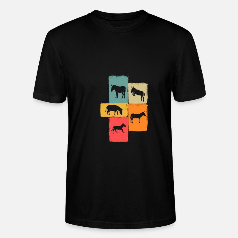 Esel - Stanley/Stella Unisex Bio-T-Shirt CRAFTER - Schwarz