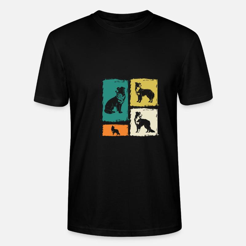 Border Collie - Stanley/Stella Unisex Bio-T-Shirt CRAFTER - Schwarz