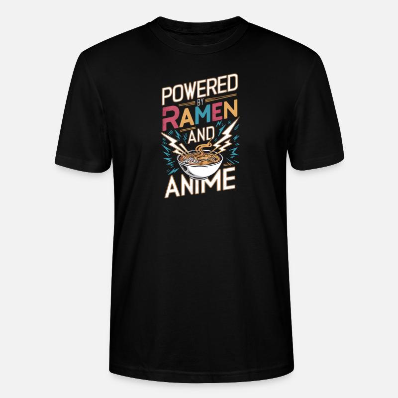 Propulsé par Ramen et Anime - T-shirt bio CRAFTER Stanley Stella Unisexe - noir
