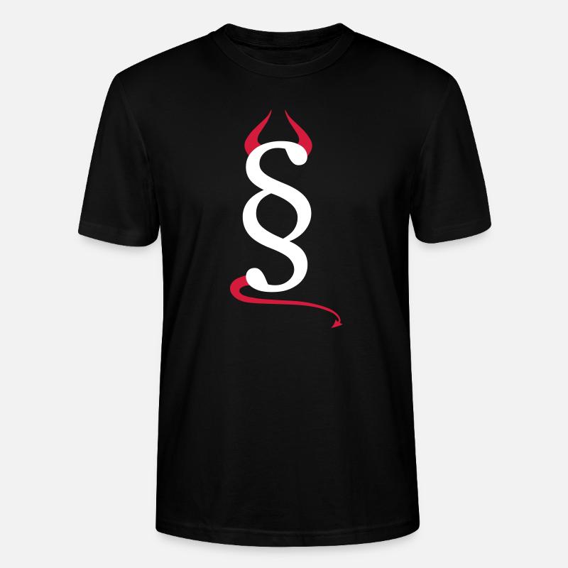 Devils paragraph - Stanley/Stella CRAFTER Unisex Organic T-Shirt - black