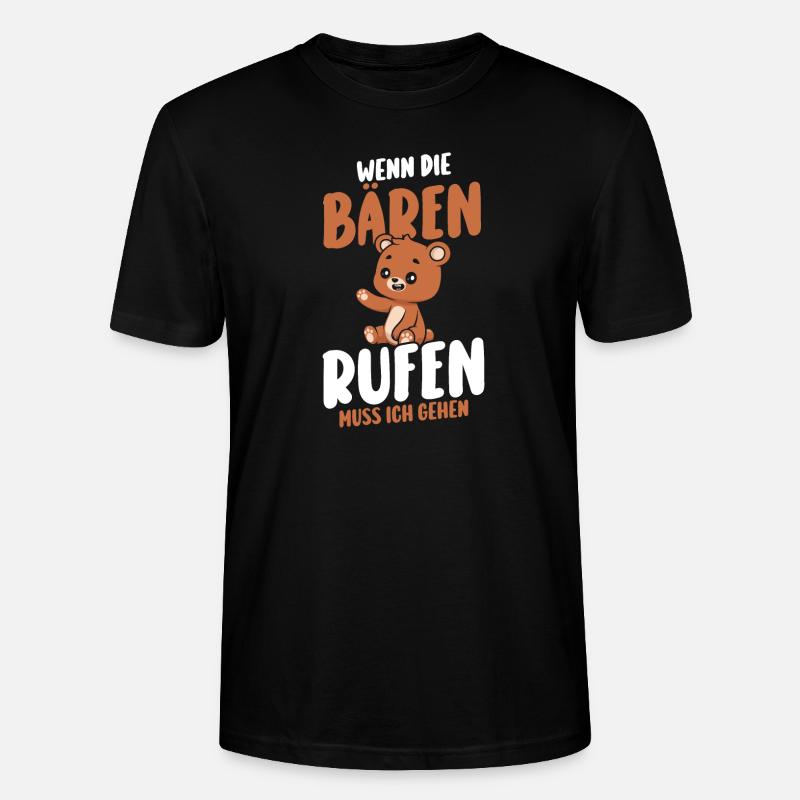 Braunbär Bär - Stanley/Stella Unisex Bio-T-Shirt CRAFTER - Schwarz
