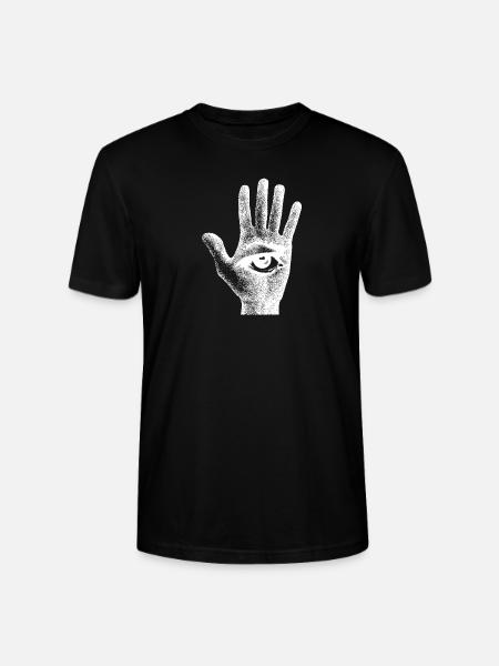 Hand Eye Seeing All - Stanley/Stella CRAFTER Unisex Organic T-Shirt - black