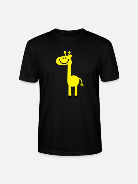 Giraffe - Stanley/Stella Unisex Bio-T-Shirt CRAFTER - Schwarz
