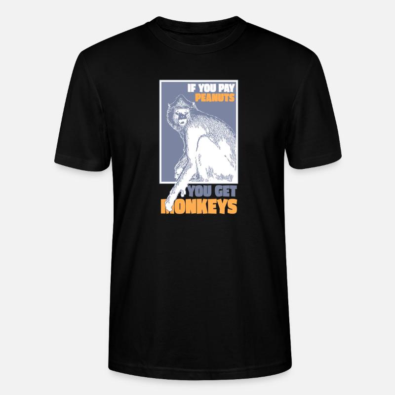 Monkeys for Peanuts - Stanley/Stella Unisex Bio-T-Shirt CRAFTER - Schwarz