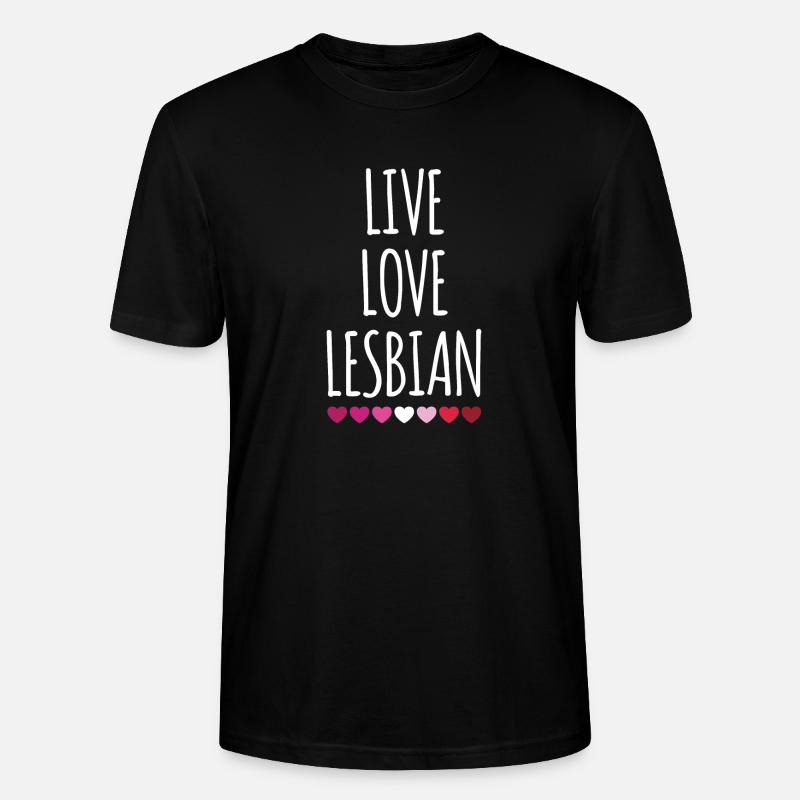 Leben. Liebe. Lesbe. - Stanley/Stella Unisex Bio-T-Shirt CRAFTER - Schwarz