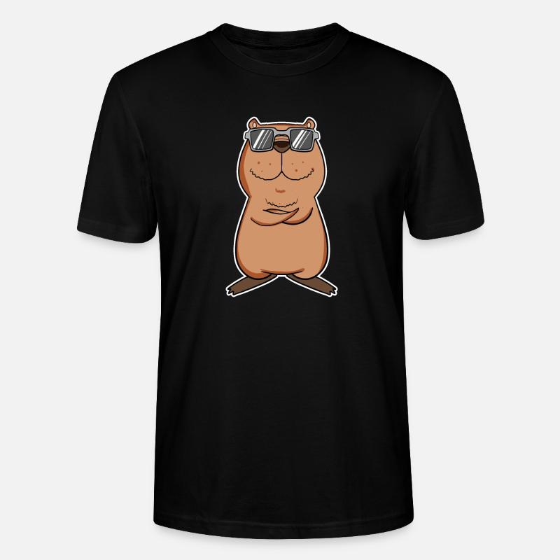 Capybara - Stanley/Stella Unisex Bio-T-Shirt CRAFTER - Schwarz