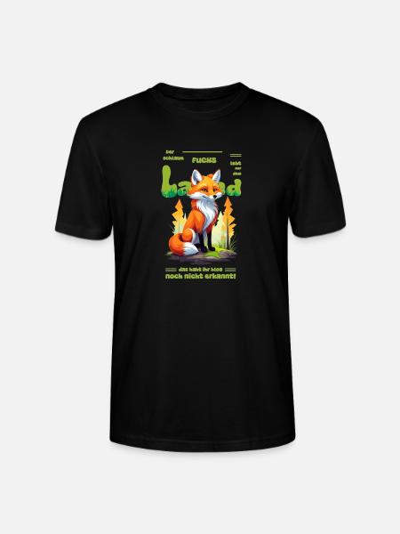 Der schlaue Fuchs vom Land - Stanley/Stella Unisex Bio-T-Shirt CRAFTER - Schwarz
