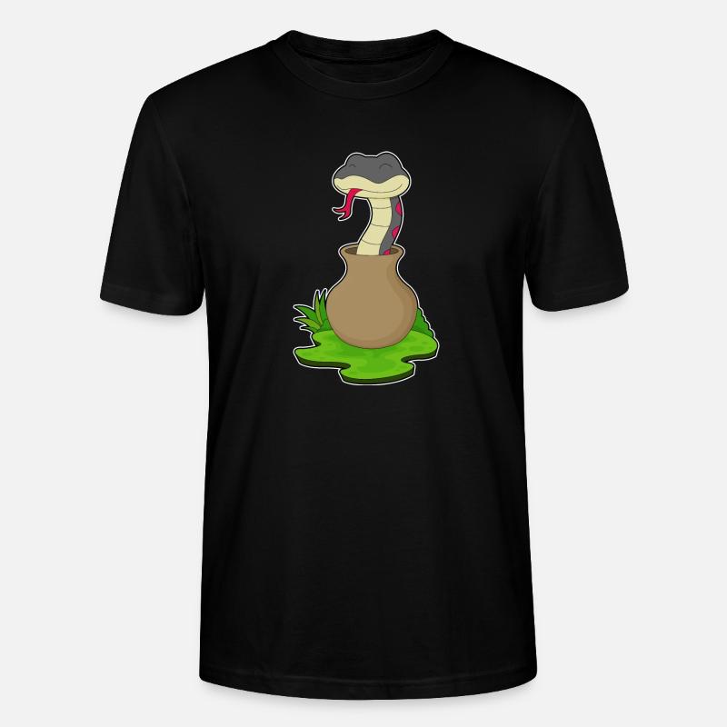 Schlange Vase - Stanley/Stella Unisex Bio-T-Shirt CRAFTER - Schwarz