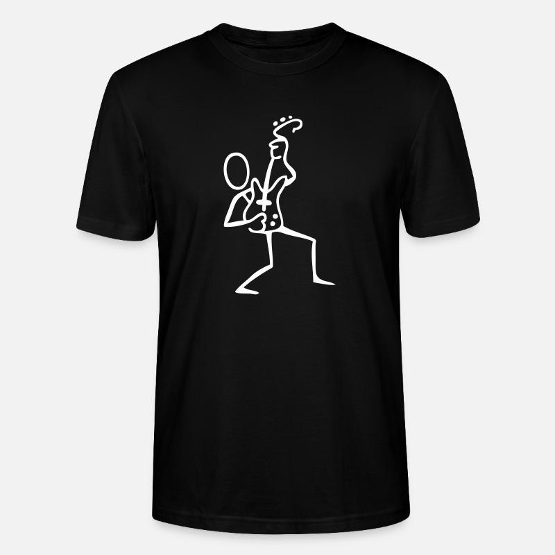 Gitarrist Posing auf der Bühne - Stanley/Stella Unisex Bio-T-Shirt CRAFTER - Schwarz
