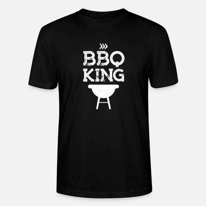 Conception principale du barbecue BBQ King - T-shirt bio CRAFTER Stanley Stella Unisexe - noir