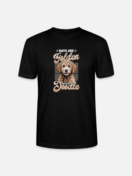 Goldendoodle Dog Breed - Stanley/Stella CRAFTER Unisex Organic T-Shirt - black