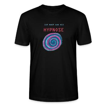 Hypnose - Stanley/Stella Unisex Bio-T-Shirt CRAFTER - Schwarz - Vorne - Alina (178cm) & Michal (187cm)