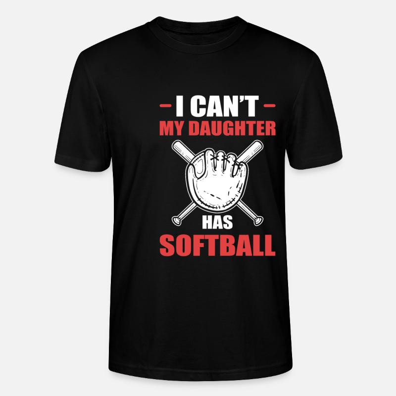 Softball Softball-Spieler - Stanley/Stella Unisex Bio-T-Shirt CRAFTER - Schwarz
