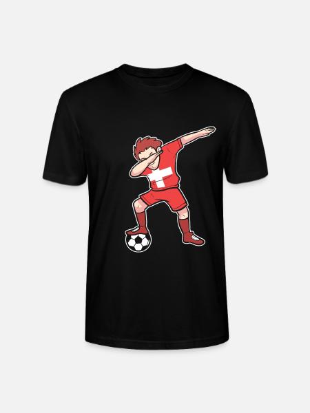 Schweiz - Stanley/Stella Unisex Bio-T-Shirt CRAFTER - Schwarz