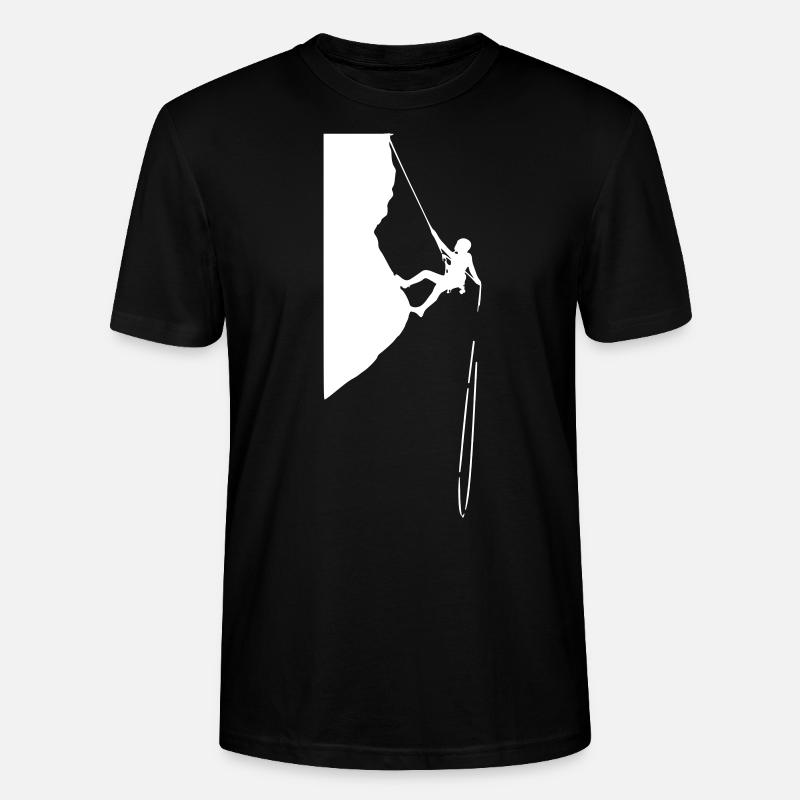 klettern abseilen - Stanley/Stella Unisex Bio-T-Shirt CRAFTER - Schwarz