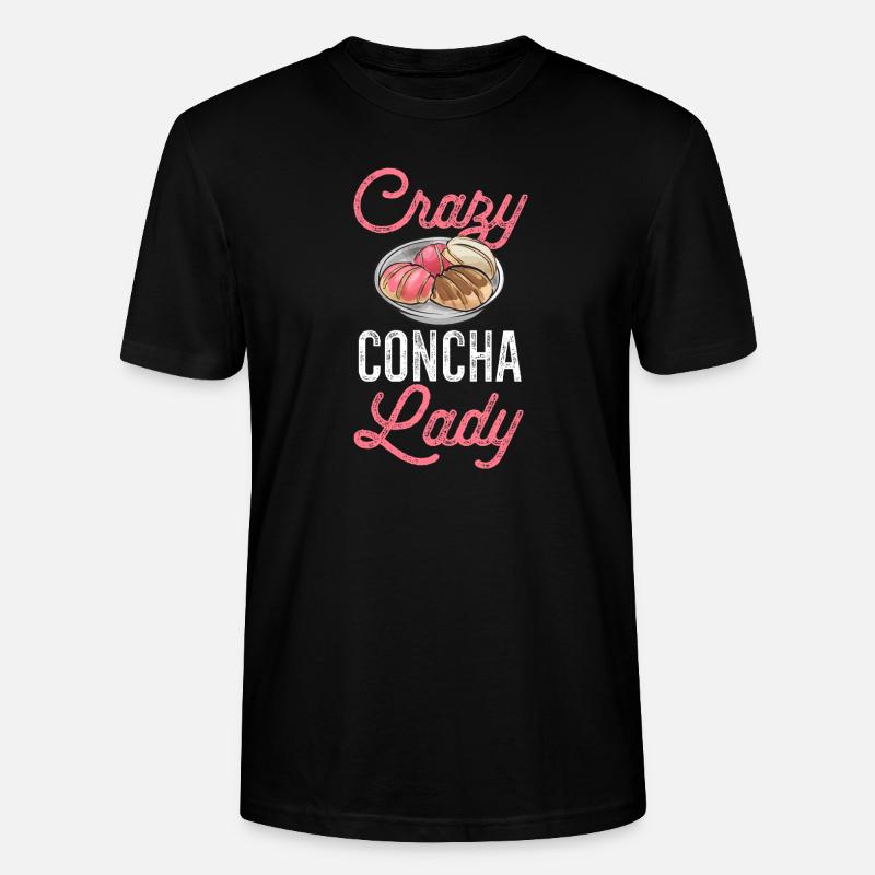 Concha Hispanic Mexican Pan Dulce - Stanley/Stella CRAFTER Unisex Organic T-Shirt - black