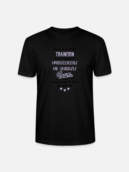 Beste Trainerin Shirt - Stanley/Stella Unisex Bio-T-Shirt CRAFTER - Schwarz