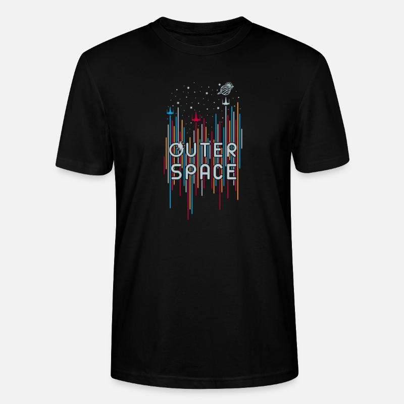 Outer Space 01 - Stanley/Stella CRAFTER Unisex Organic T-Shirt - black