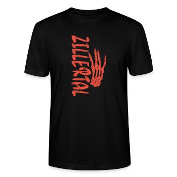 Zillettal - Stanley/Stella Unisex Bio-T-Shirt CRAFTER - Schwarz - Vorne - Alina (178cm) & Michal (187cm)
