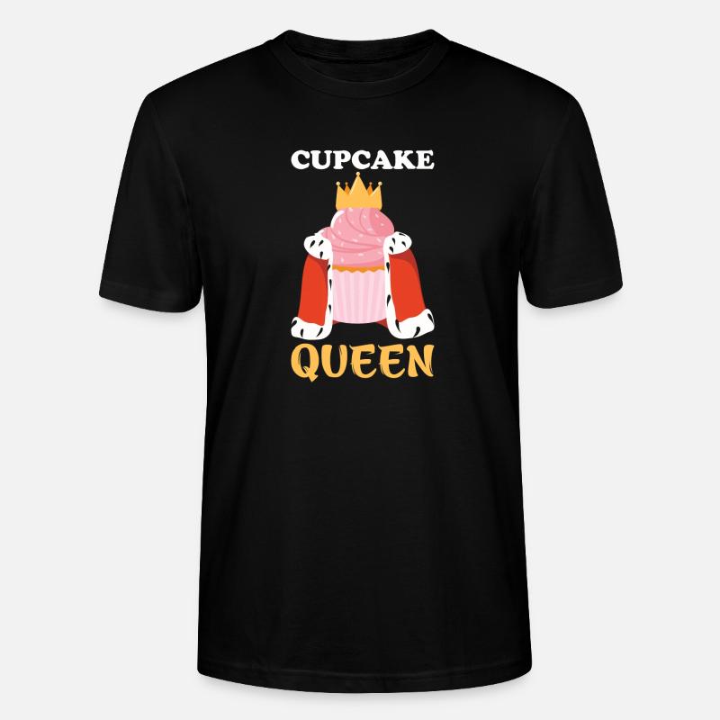 Cupcake Queen – Königin mit Krone Design - Stanley/Stella Unisex Bio-T-Shirt CRAFTER - Schwarz
