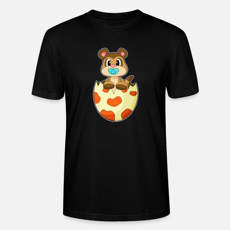 Erdmännchen Schnuller - Stanley/Stella Unisex Bio-T-Shirt CRAFTER - Schwarz