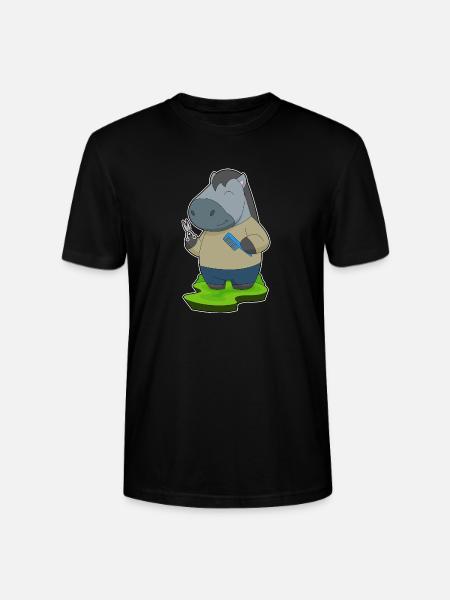 Pferd Friseur Schere Kamm - Stanley/Stella Unisex Bio-T-Shirt CRAFTER - Schwarz