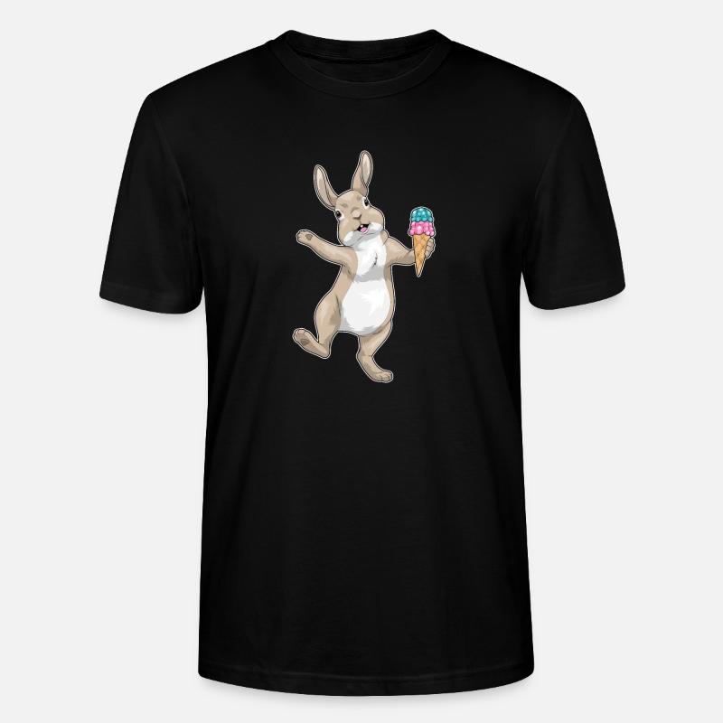 Hase Waffeleis - Stanley/Stella Unisex Bio-T-Shirt CRAFTER - Schwarz