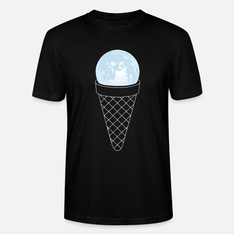 Crème glacée de la Lune - T-shirt bio CRAFTER Stanley Stella Unisexe - noir