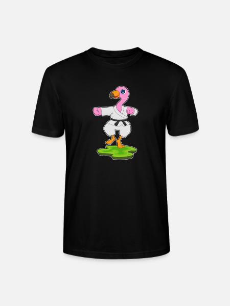 Flamingo Karate Martial Arts - Stanley/Stella CRAFTER Unisex Organic T-Shirt - black