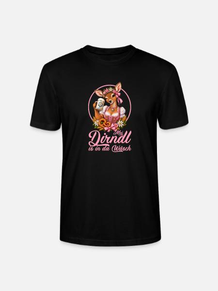Reh im Dirndl Bierfest - Stanley/Stella Unisex Bio-T-Shirt CRAFTER - Schwarz