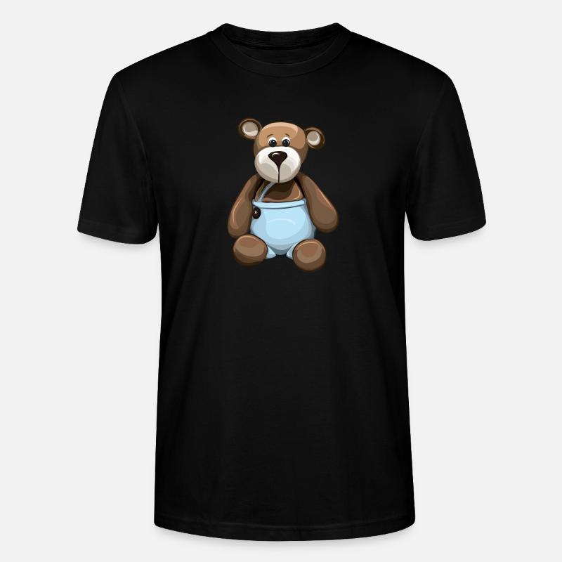 Teddybär Teddy Bär Bärchen Kindergarten - Stanley/Stella Unisex Bio-T-Shirt CRAFTER - Schwarz