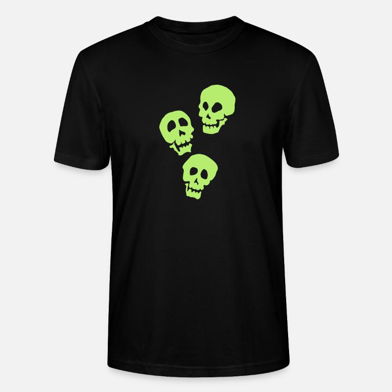 3 schädel - Stanley/Stella Unisex Bio-T-Shirt CRAFTER - Schwarz