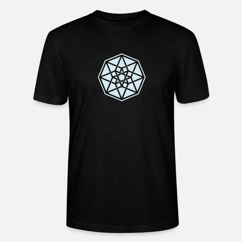 Le Tesseract - Inverser - T-shirt bio CRAFTER Stanley Stella Unisexe - noir