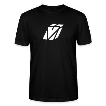 Lettre du résumé V - T-shirt bio CRAFTER Stanley Stella Unisexe - noir - Devant - Alina (178cm) & Michal (187cm)