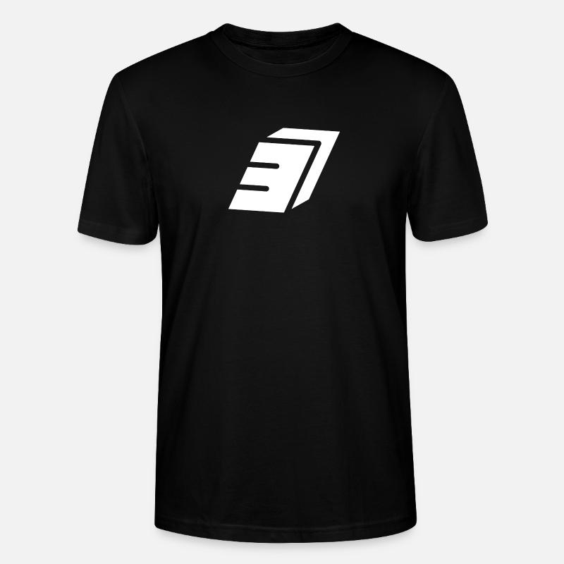 Abstract Nummer 3 - Stanley/Stella Unisex Bio-T-Shirt CRAFTER - Schwarz