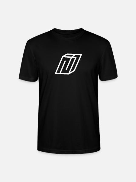 Outline Letter N - Stanley/Stella CRAFTER Unisex Organic T-Shirt - black