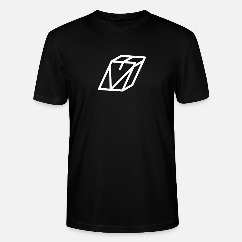 Lettre cadre V - T-shirt bio CRAFTER Stanley Stella Unisexe - noir