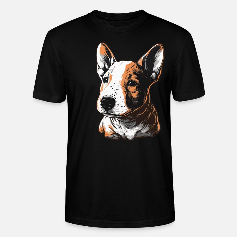 Chiot Bull Terrier - T-shirt bio CRAFTER Stanley Stella Unisexe - noir
