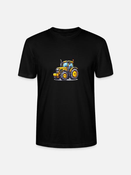 Niedlicher Traktor - Stanley/Stella Unisex Bio-T-Shirt CRAFTER - Schwarz