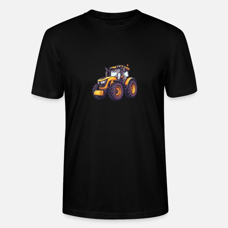 Niedlicher Traktor - Stanley/Stella Unisex Bio-T-Shirt CRAFTER - Schwarz