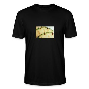 Ananas - Stanley/Stella Unisex Bio-T-Shirt CRAFTER - Schwarz - Vorne - Alina (178cm) & Michal (187cm)